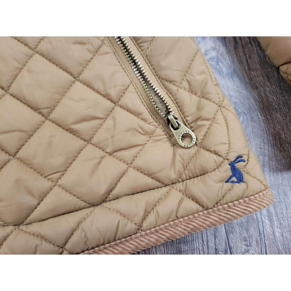 Joules Tan Quilted Jacket View 2